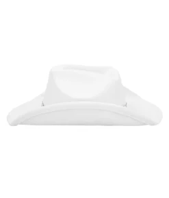 Hvid cowboyhat med sølv hjerter