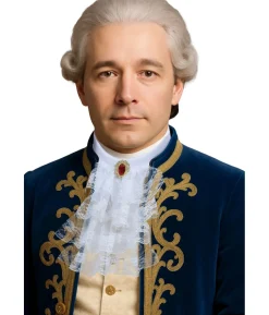 Hvid kalvekrøs med broche