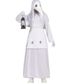 Hvid pestdoktor kostume