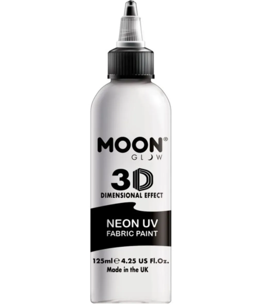 Hvid UV stofmaling, 125 ml