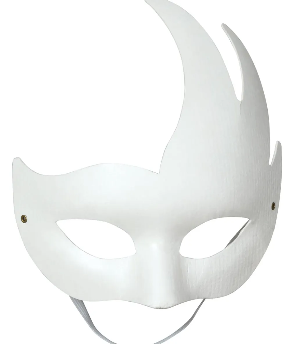 Hvid venetian maske
