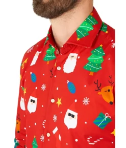Juleskjorte Festivity Red