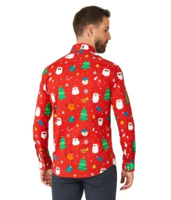 Juleskjorte Festivity Red