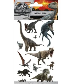 Jurassic World tatoveringer, 12 stk