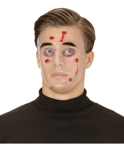 Klar maske med skudhuller