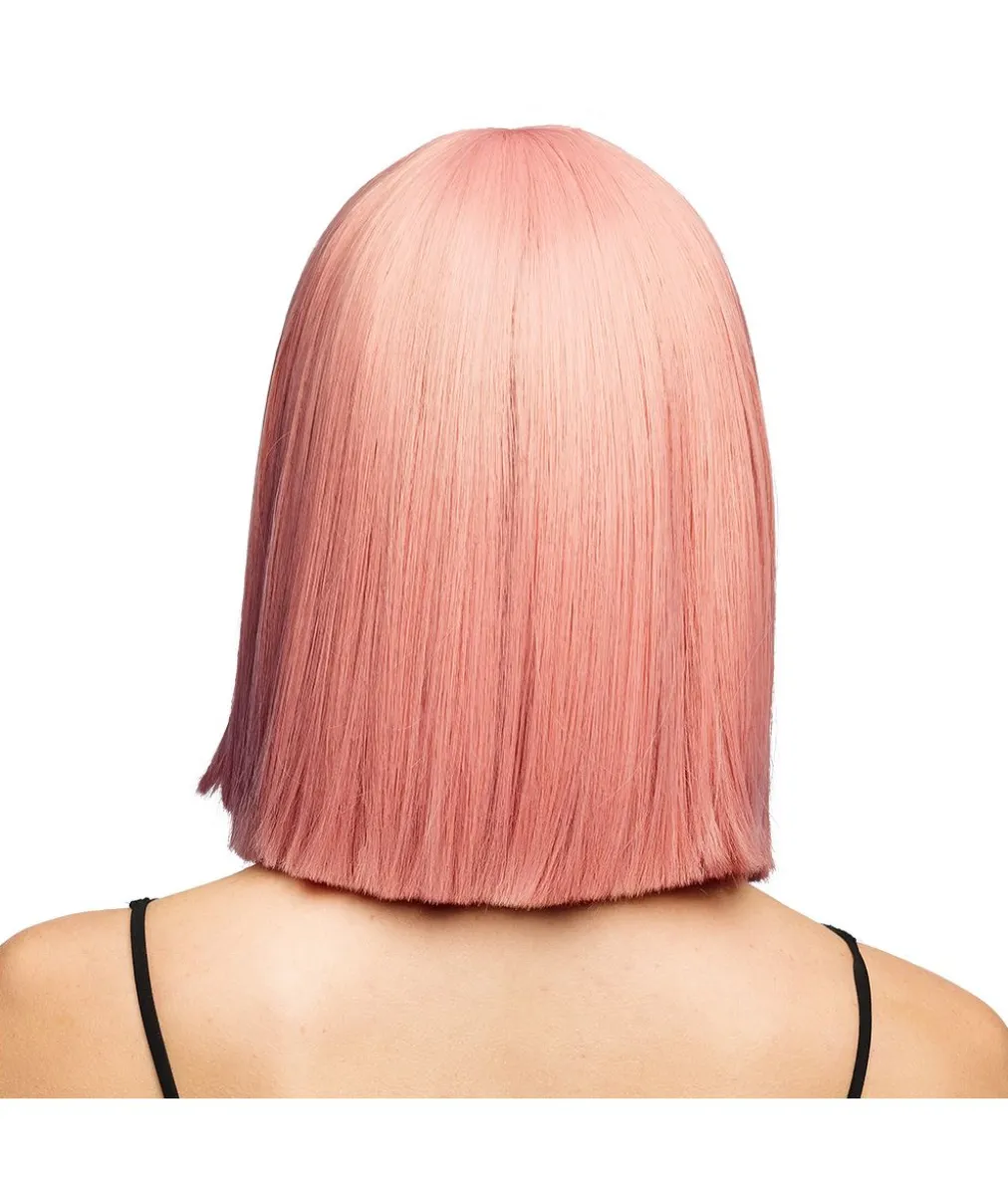 Koral pink lang page paryk