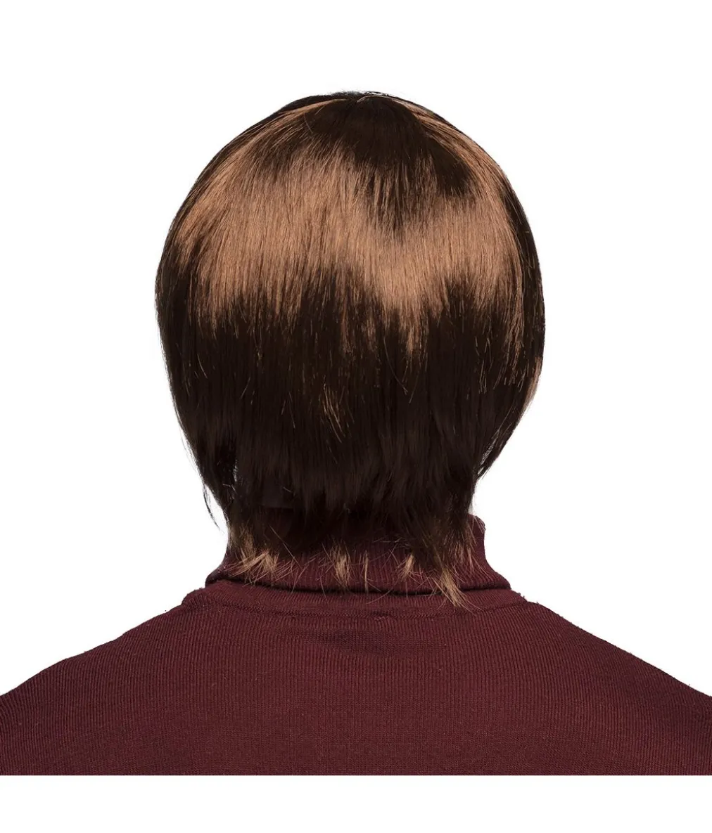 Kort brun paryk John