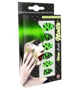 Kunstige negle Neon Bats