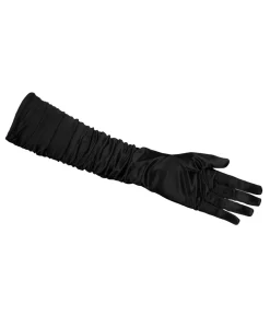 Lange sorte handsker