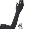 Lange sorte handsker