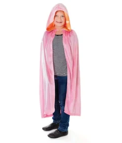 Lyserød velour kappe