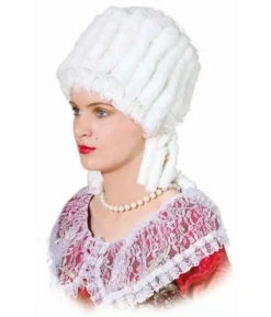 Marie Antoinette paryk, hvid