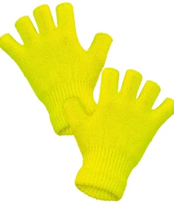 Neon gule fingerløse handsker