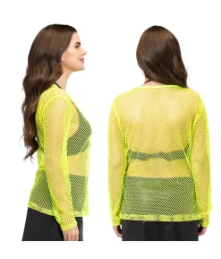 Neongul netbluse