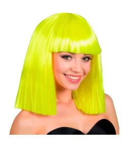 Neon gul showgirl paryk