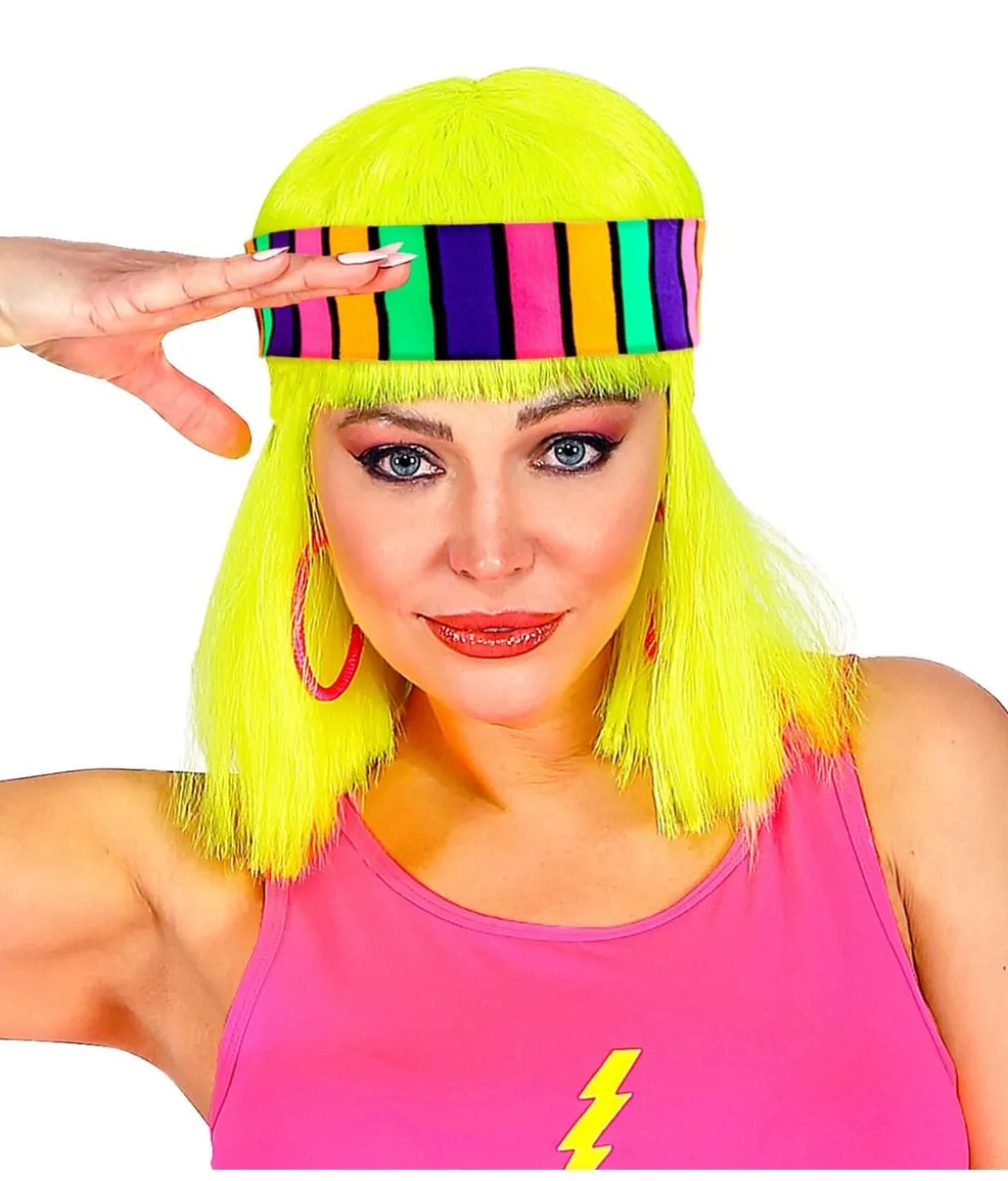Neon hårbånd, multi