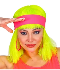 Neon hårbånd pink