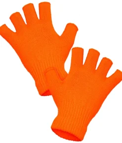 Neon orange fingerløse handsker
