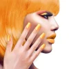 Neon orange negle