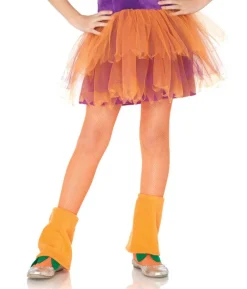 Neonorange netstrømpebukser