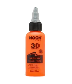 Neon orange UV stofmaling, 30 ml