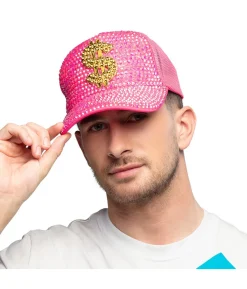 Neonpink dollar kasket