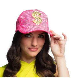 Neonpink dollar kasket