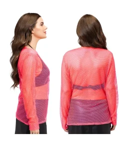 Neonpink netbluse