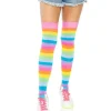 Neon regnbue stockings