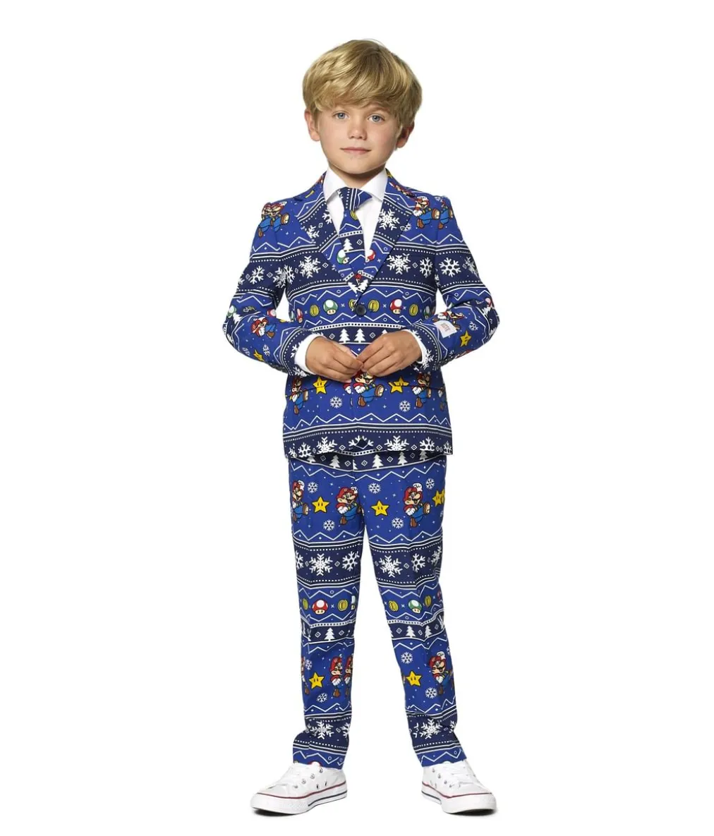 OppoSuit Merry Mario jakkesæt, dreng