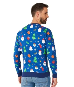 OppoSuits Festivity Blue julebluse