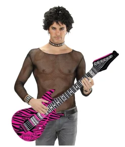 Oppustelig guitar pink zebra
