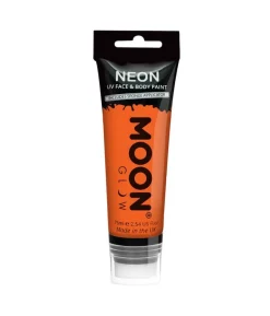 Orange neon UV krop og ansigstmaling, 75 ml.