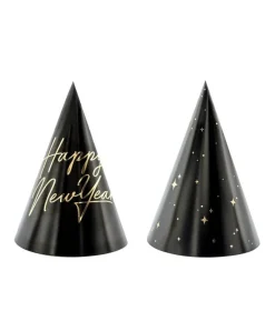Partyhatte Happy New Year, 6 stk