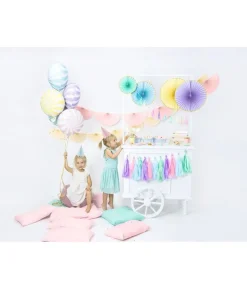 Partyhatte i pastelfarver