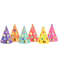 Partyhatte med prikker
