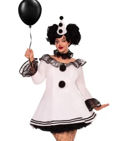 Pierrot Clown kostume, Plus