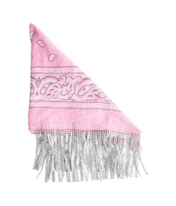Pink bandana med glitter