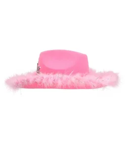 Pink cowboyhat med LED lys