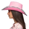 Pink Cowboyhat med pailletter