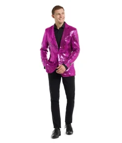 Pink pailletjakke