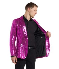 Pink pailletjakke