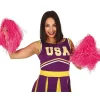 Pink pom poms