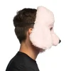 Pink puddel hunde maske