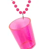 Pink shotglas i kæde
