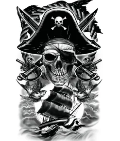 Pirat tatovering