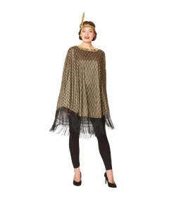 1920 Poncho med pandebånd