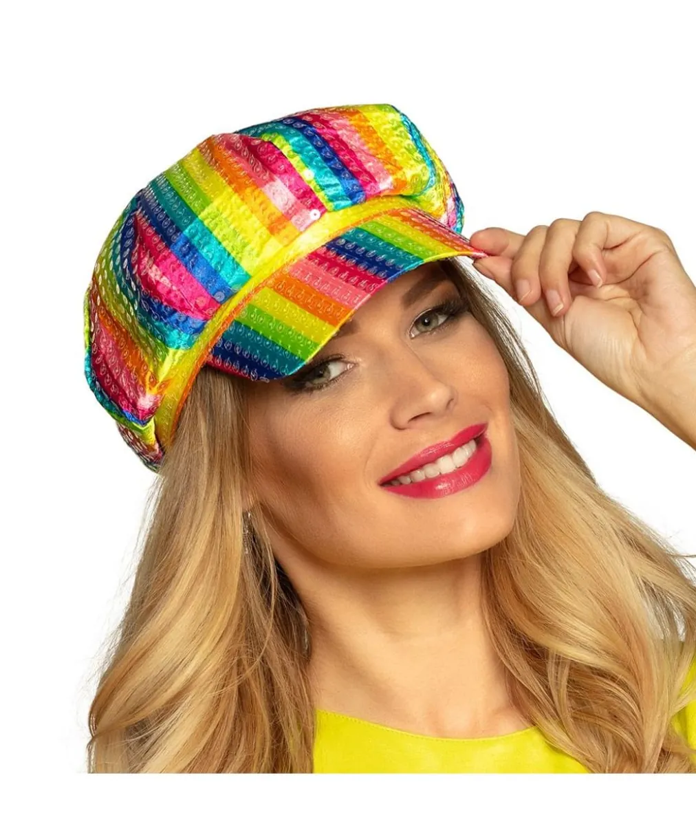 Regnbue cap