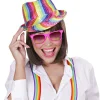 Regnbue fedora hat