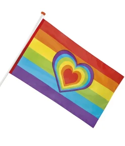 Regnbue flag, 90x150 cm